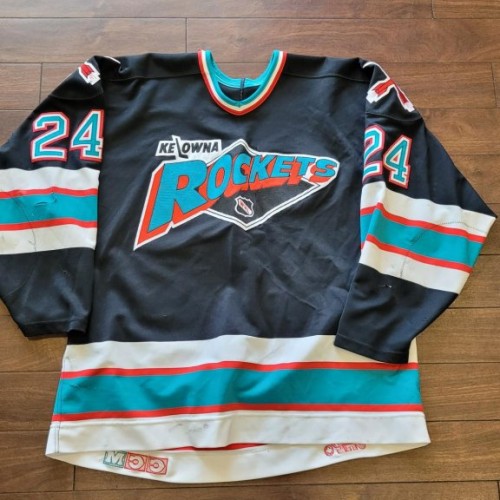 Kelowna Rockets Game Worn #24 Black Jersey Size 54 | Kelowna Rockets Shop